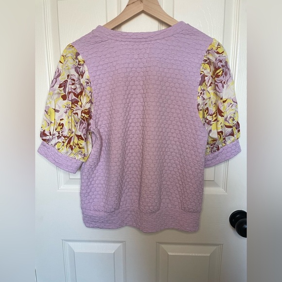 Porridge Puff-Sleeve Pullover Top - Picture 4 of 5